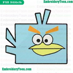 Ice Bird Angry Birds Space Embroidery Design 02