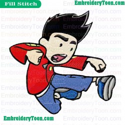 Jake Long Embroidery Design 01