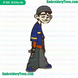 Jake Long Embroidery Design 02