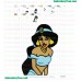 Jasmine From Aladdin Embroidery Design