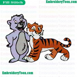 Jungle Cubs Embroidery Design 20