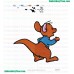 Kanga And Roo Embroidery Design 03