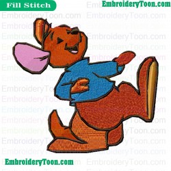 Kanga And Roo Embroidery Design 04
