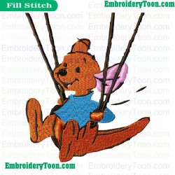 Kanga And Roo Embroidery Design 06