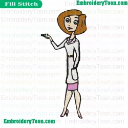 Kim Possible Embroidery Design 03