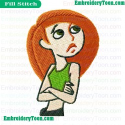 Kim Possible Embroidery Design 23