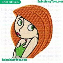 Kim Possible Embroidery Design 24