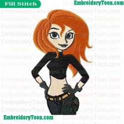 Kim Possible Embroidery Design 25