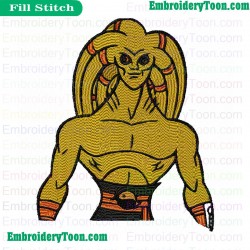 Kit Fisto Star Wars Embroidery Design