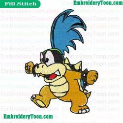 Larry Koopa Embroidery Design