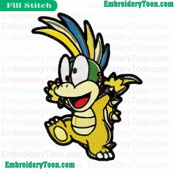 Lemmy Koopa Embroidery Design