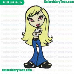 Lil Bratz Embroidery Design 01