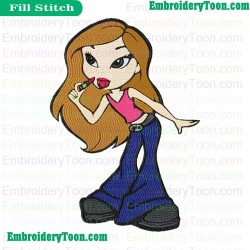 Lil Bratz Embroidery Design 17