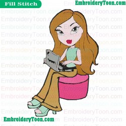 Lil Bratz Embroidery Design 18