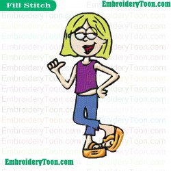 Lizzie Mcguire Embroidery Design 02
