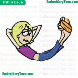 Lizzie Mcguire Embroidery Design 03