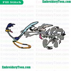 Looney Tunes Embroidery Design 02