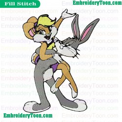 Looney Tunes Embroidery Design 17