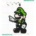 Luigi Embroidery Design 03