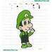 Luigi Embroidery Design 04