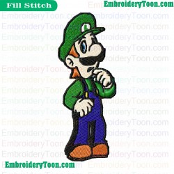 Luigi Embroidery Design 05