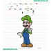 Luigi Embroidery Design 08