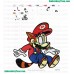 Mario As Raccoon Embroidery Design
