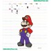 Mario Embroidery Design 02