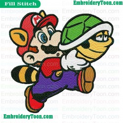 Mario Embroidery Design 04