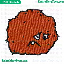 Meatwad Sad Embroidery Design