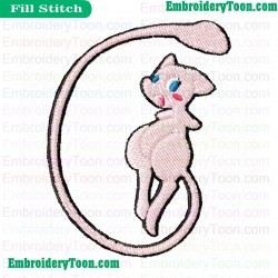 Mew Afraid Embroidery Design