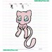 Mew Sad Embroidery Design