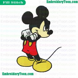 Mickey Mouse Embroidery Design 01