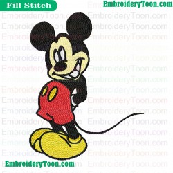 Mickey Mouse Embroidery Design 02