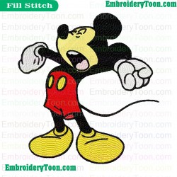 Mickey Mouse Embroidery Design 03