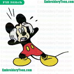 Mickey Mouse Embroidery Design 04