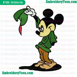 Mickey Mouse Embroidery Design 08