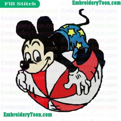 Mickey Mouse Embroidery Design 09
