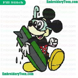 Mickey Mouse Embroidery Design 11