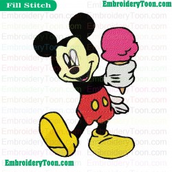 Mickey Mouse Embroidery Design 12
