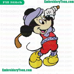 Mickey Mouse Embroidery Design 35