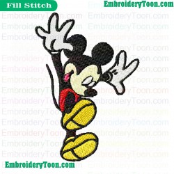 Mickey Mouse Fulldown Embroidery Design