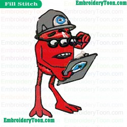 Monsters Inc Embroidery Design 03
