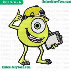 Monsters Inc Embroidery Design 05