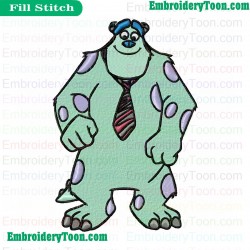 Monsters Inc Embroidery Design 09