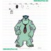 Monsters Inc Embroidery Design 09