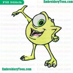 Monsters Inc Embroidery Design 16