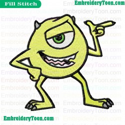 Monsters Inc Embroidery Design 17