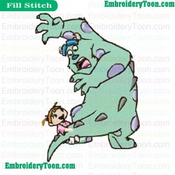 Monsters Inc Embroidery Design 18
