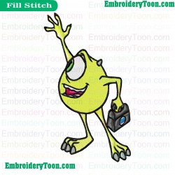 Monsters Inc Embroidery Design 20